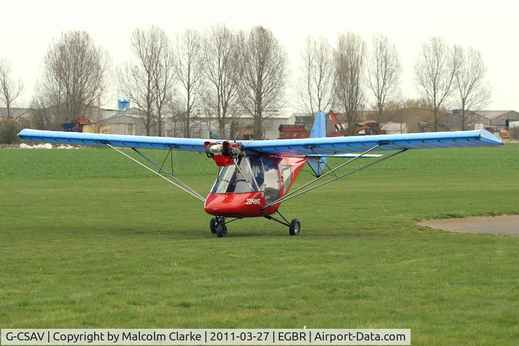 G-CSAV, 2002 Thruster T600N 450 C/N 0032-T600N-064, Thruster T600N 450 at Breighton Airfield in March 2011.