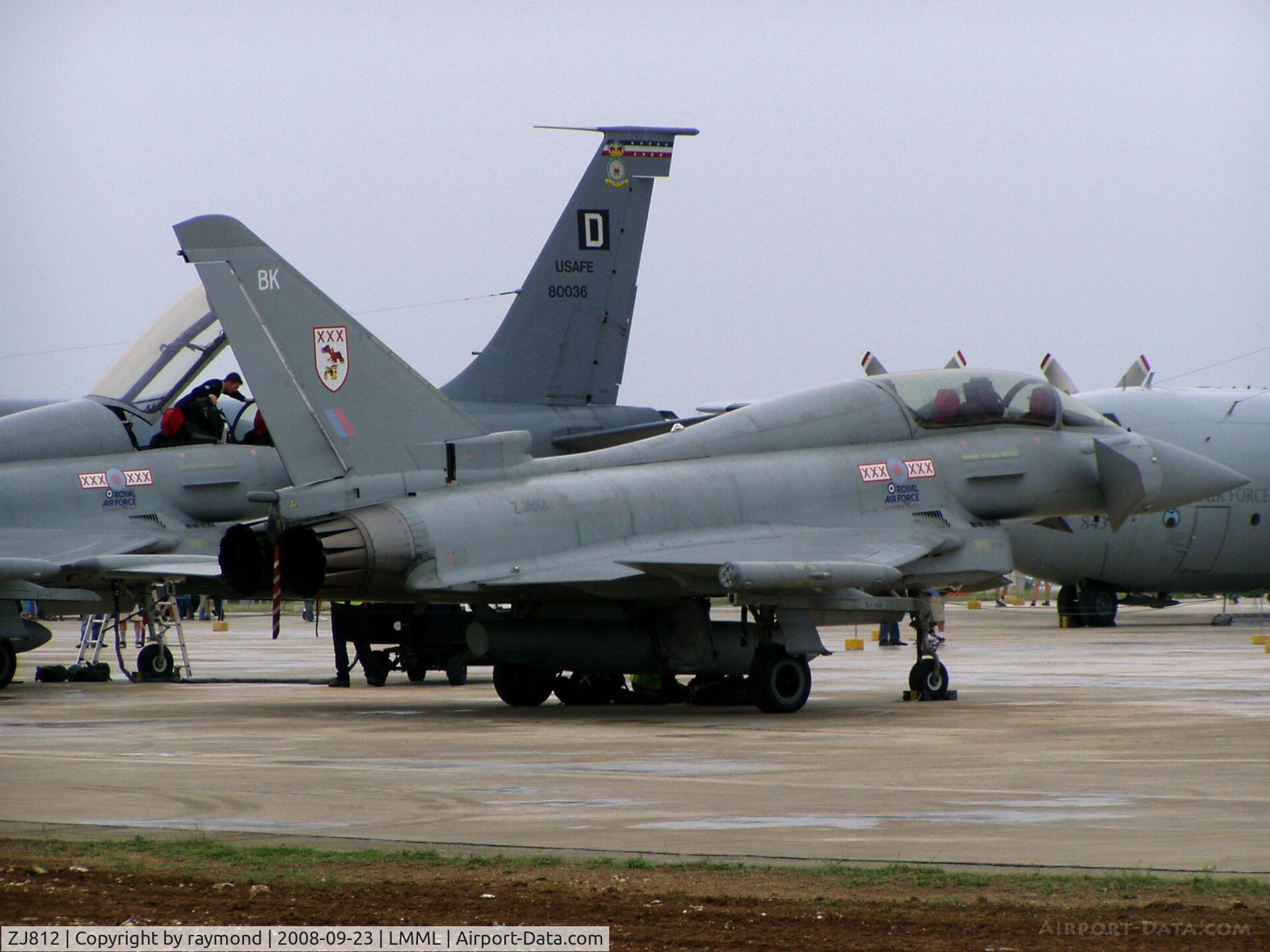 ZJ812, 2005 Eurofighter EF-2000 Typhoon T3 C/N 0085/BT013, Typhoon ZJ812/BK 29Sqd RAF