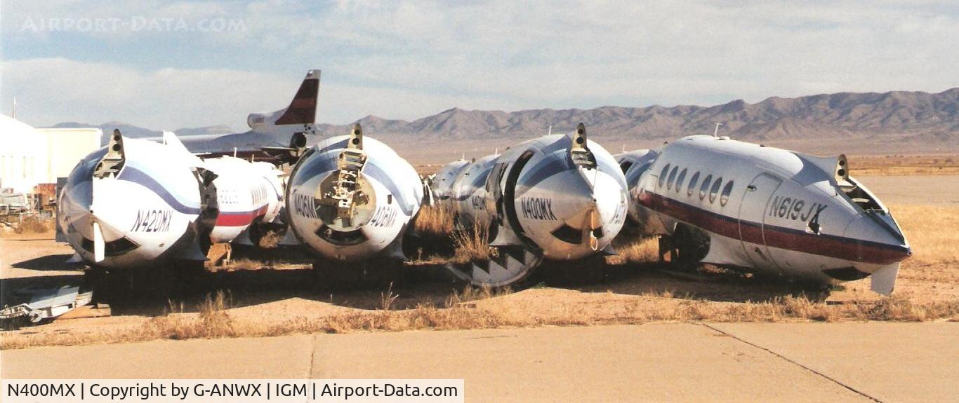 N400MX, 1984 British Aerospace BAe Jetstream 3101 C/N 624, Scrapped fuselage. Kingman AZ 2002