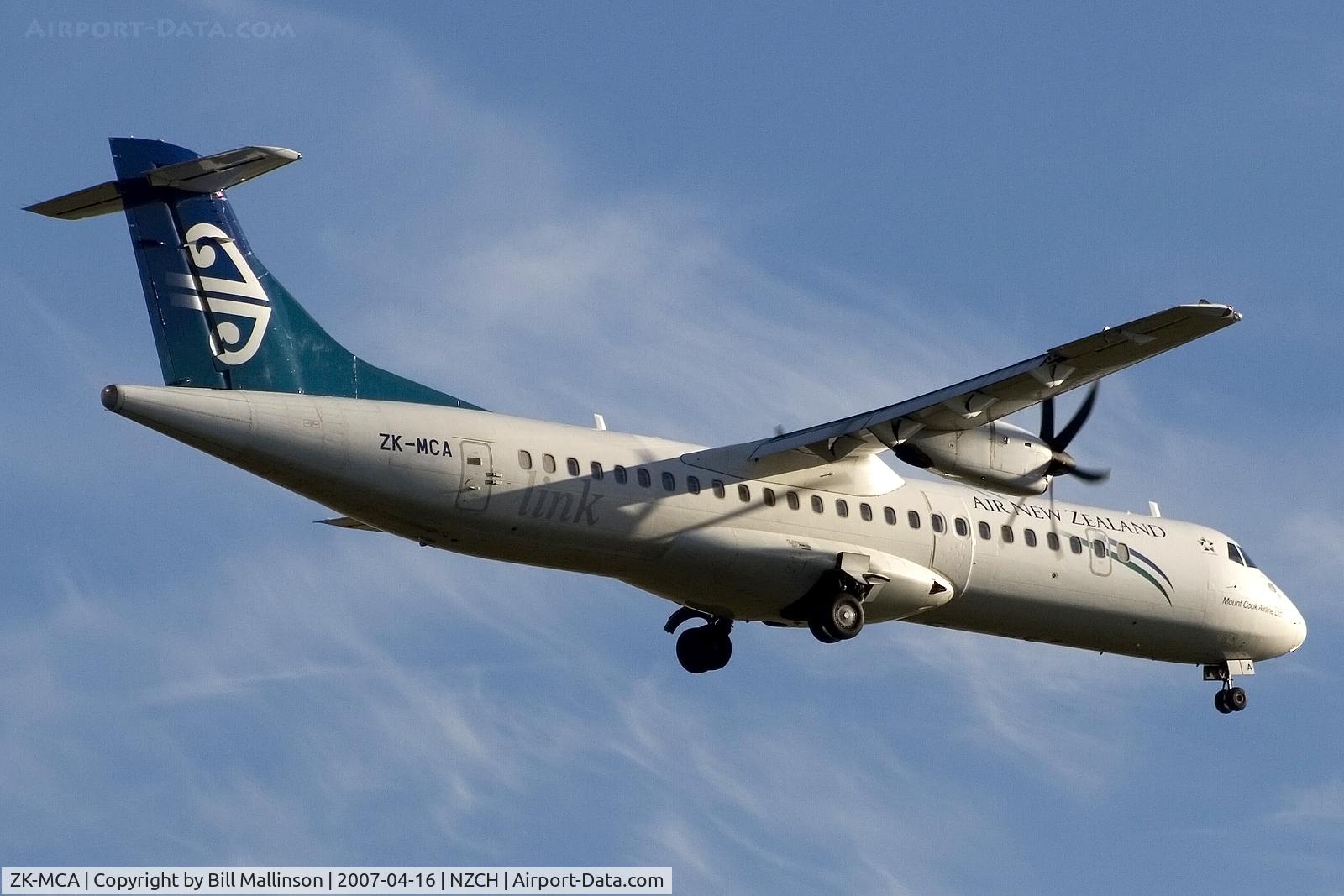 ZK-MCA, 1999 ATR 72-212A C/N 597, finals to 20