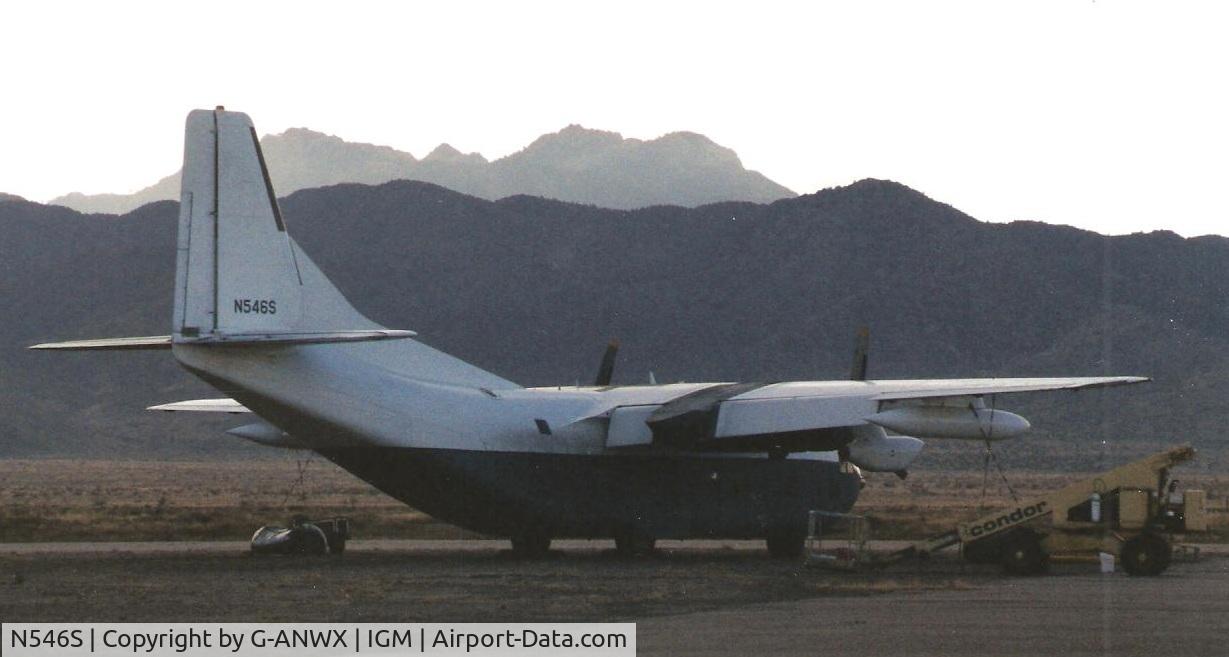 N546S, 1954 Fairchild C-123K Provider C/N 20064, Kingman AZ. 2002