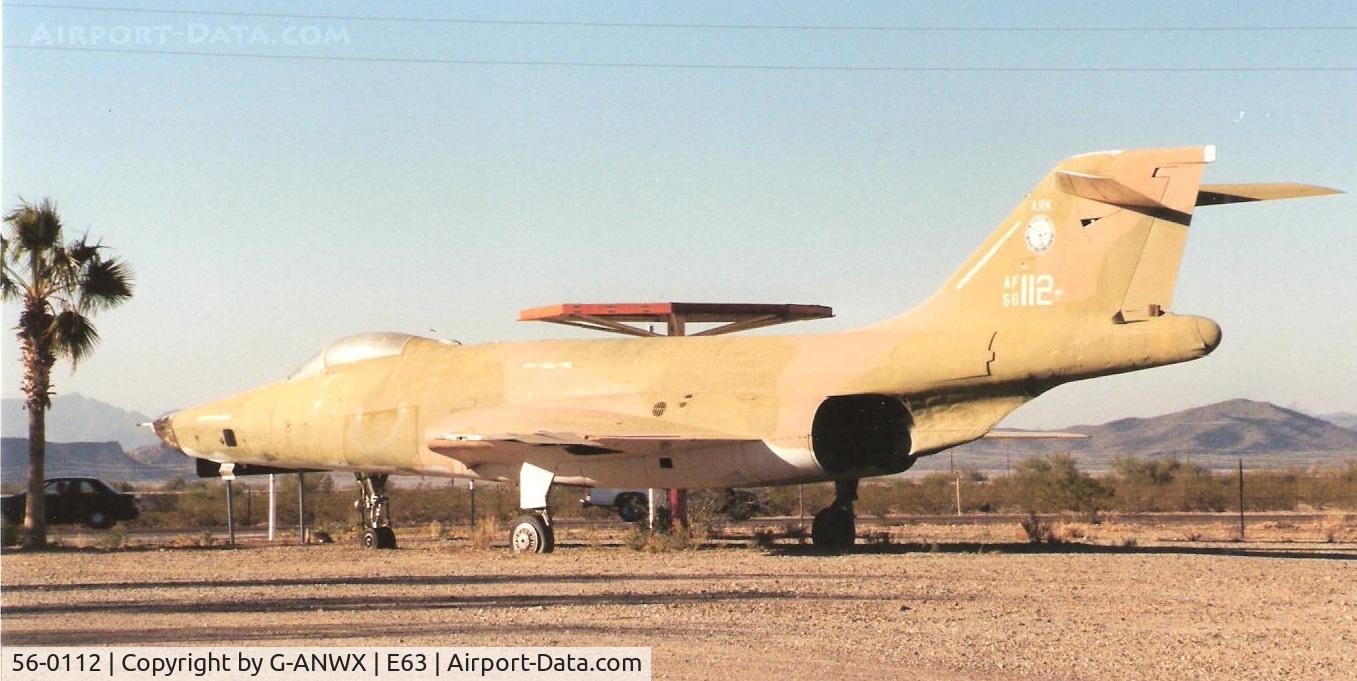 56-0112, 1956 McDonnell RF-101C Voodoo C/N 352, Preserved/Derelict at Gila Bend AZ 2002