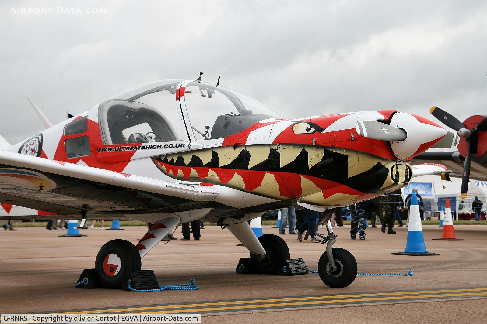 G-RNRS, 1971 Scottish Aviation Bulldog Series 100 Model 101 C/N BH100/132, Nose close-up during RIAT 2007