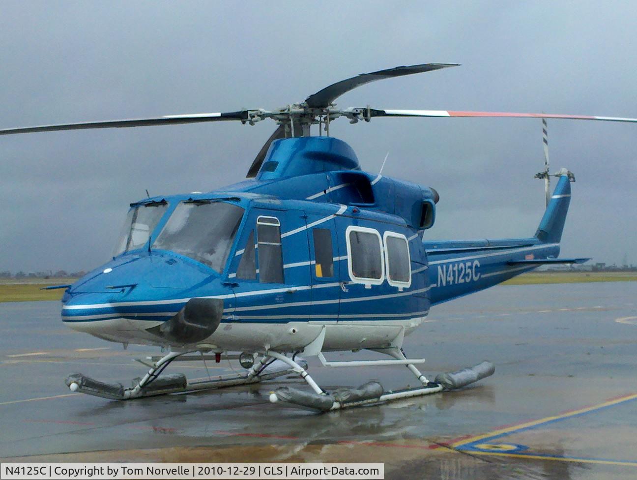 N4125C, 1983 Bell 412 C/N 33103, N4125C on the ramp at GLS.  Operated by RLC.