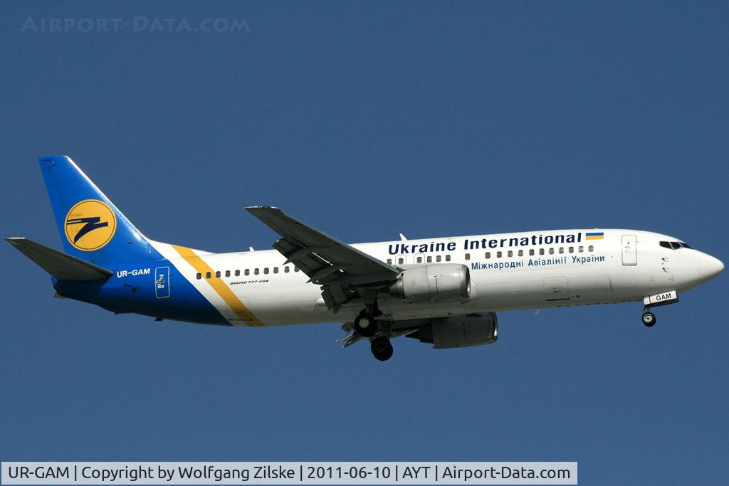 UR-GAM, Boeing 737-4Y0 C/N 25190/2256, visitor