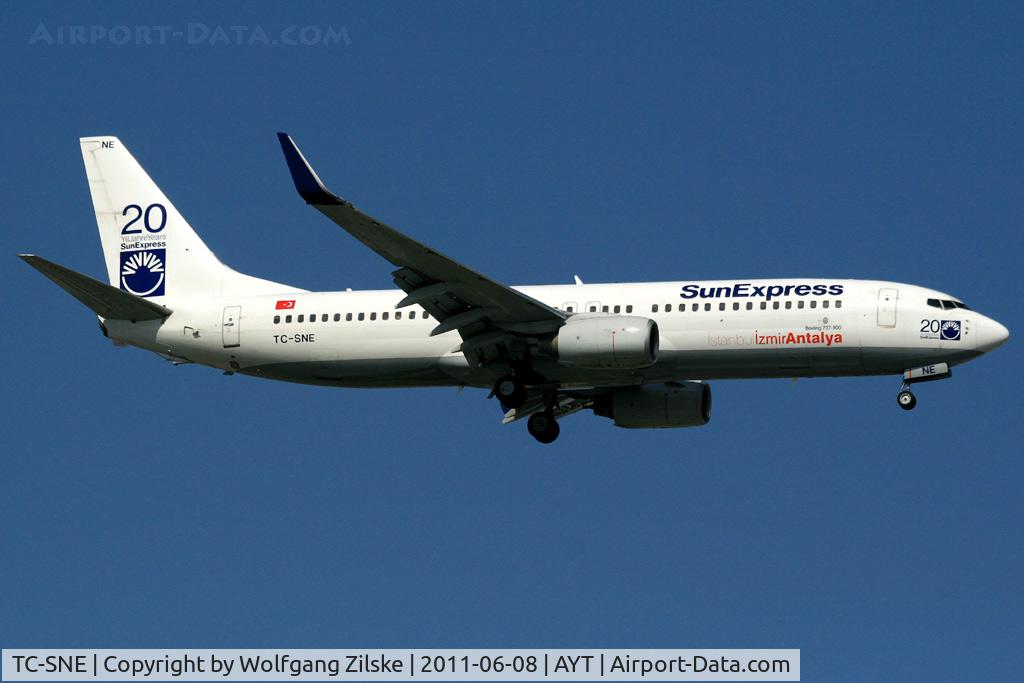 TC-SNE, 2008 Boeing 737-8HX C/N 29684, visitor