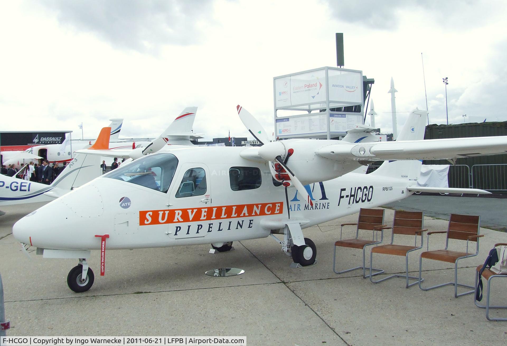 F-HCGO, Tecnam P-2006T C/N 025, Tecnam P2006T at the Aerosalon 2011, Paris