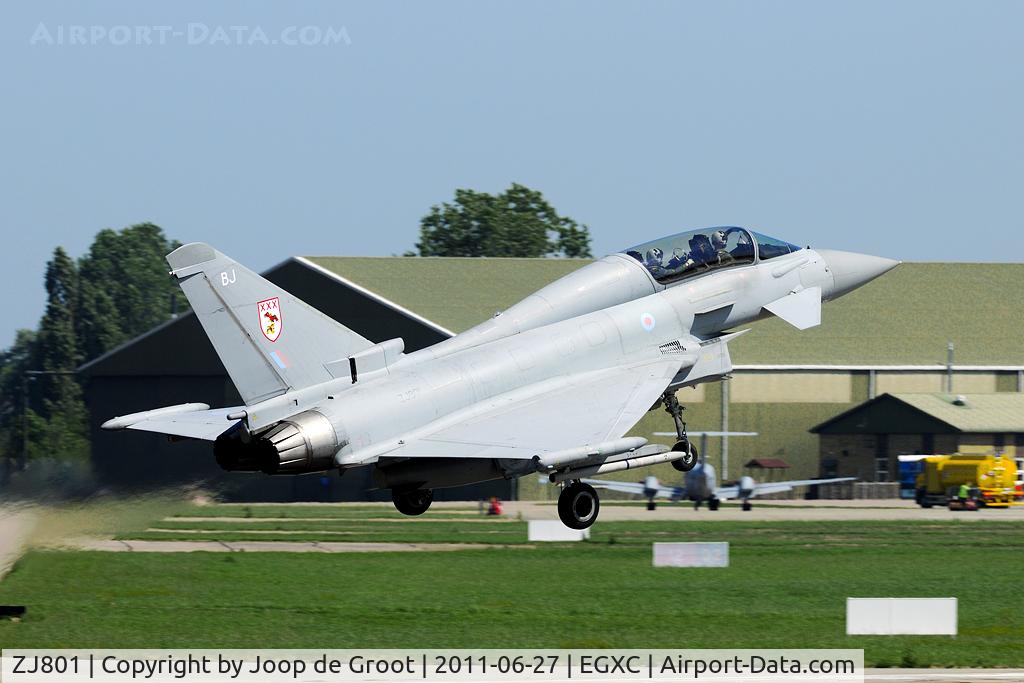 ZJ801, 2004 Eurofighter EF-2000 Typhoon T3 C/N 0008/BT002, 29(R) Sq