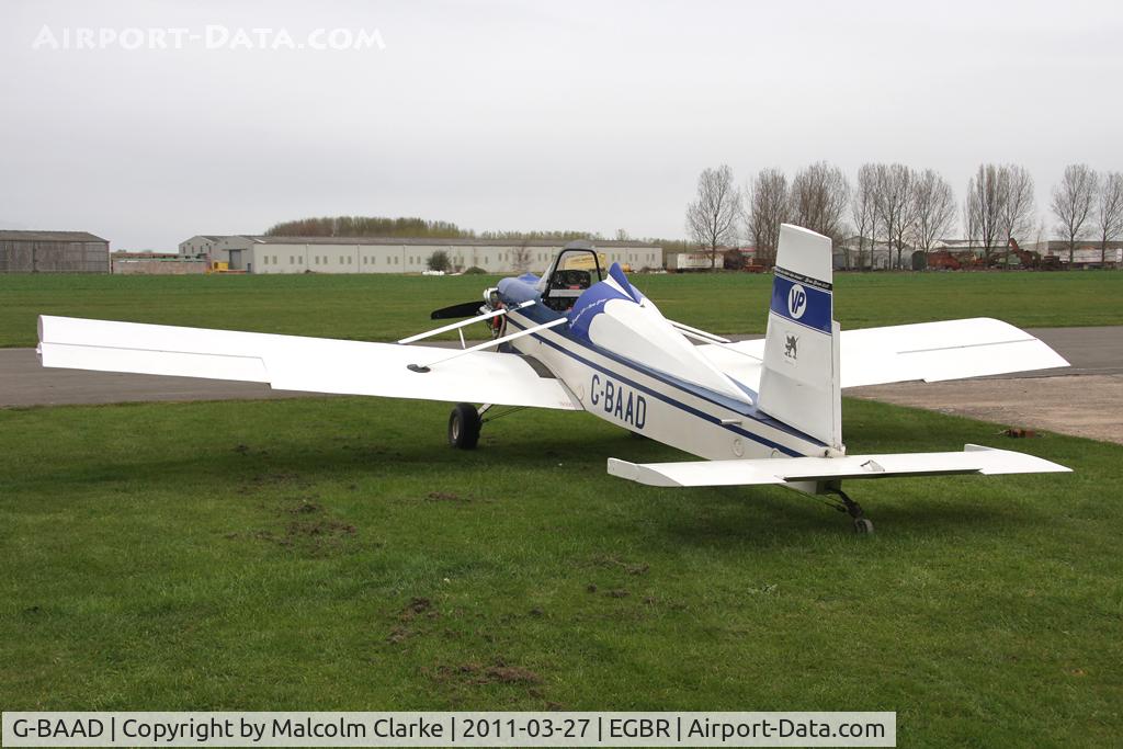 G-BAAD, 1973 Evans VP-1 Volksplane C/N PFA 1540, Evans VP-1 at Breighton Airfield in March 2011.