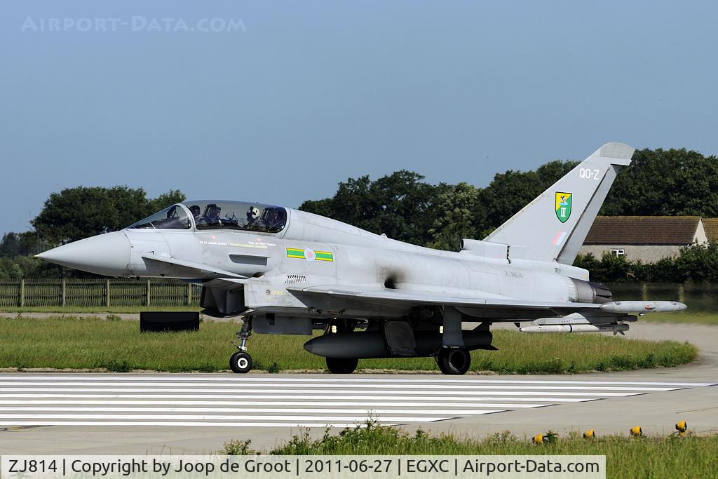 ZJ814, Eurofighter EF-2000 Typhoon T3 C/N 0113/BT015, 3 Squadron