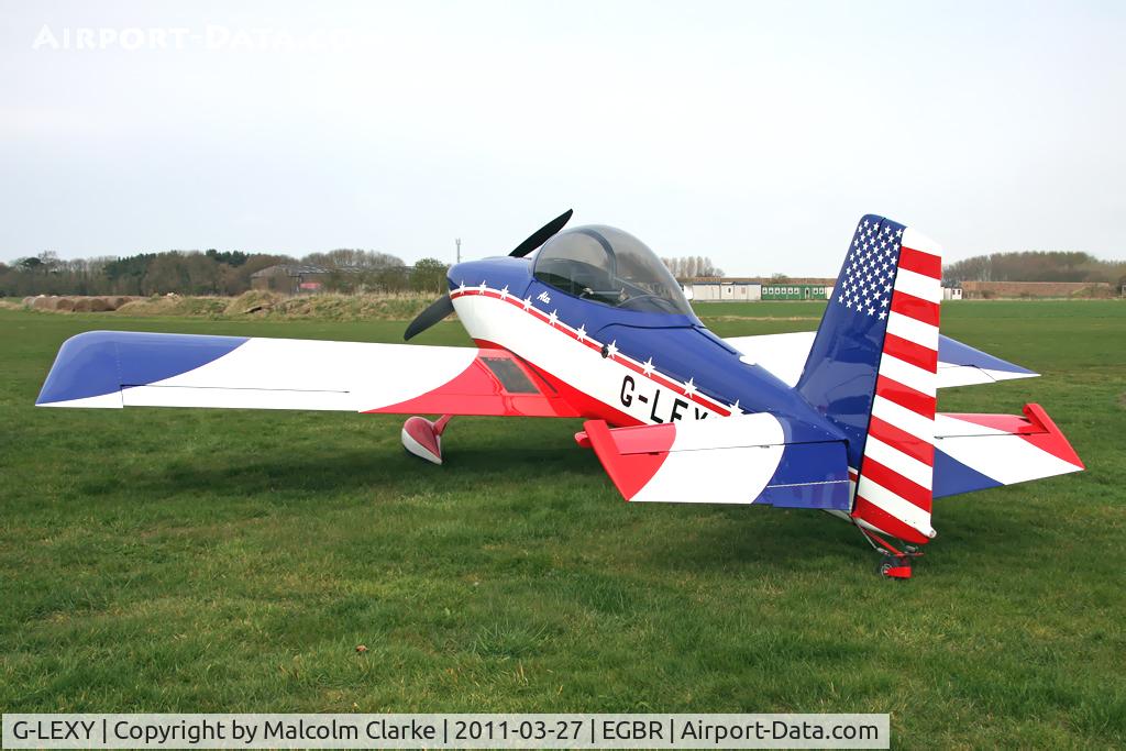 G-LEXY, 2010 Vans RV-8 C/N 303-14756, Vans RV-8 at Breighton Airfield in March 2011.