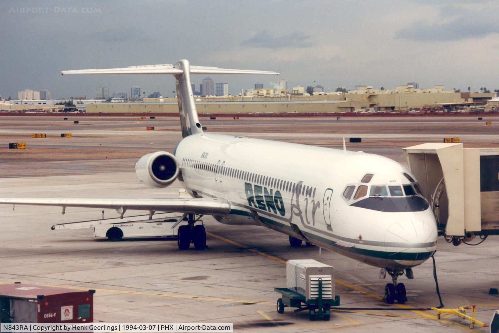 N843RA, 1988 McDonnell Douglas MD-82 (DC-9-82) C/N 49615, Reno Air