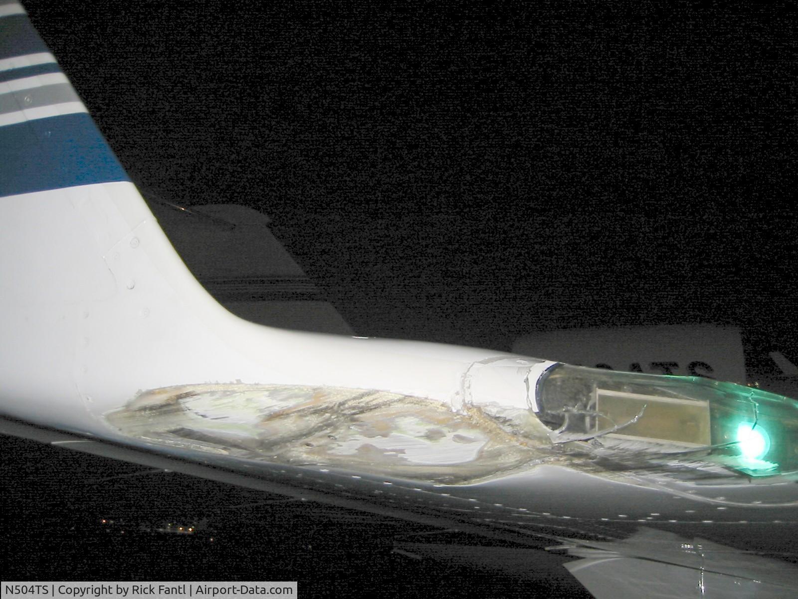N504TS, 1987 Canadair Challenger 601-3A (CL-600-2B16) C/N 5004, After an aborted landing in Providence, RI, USA.