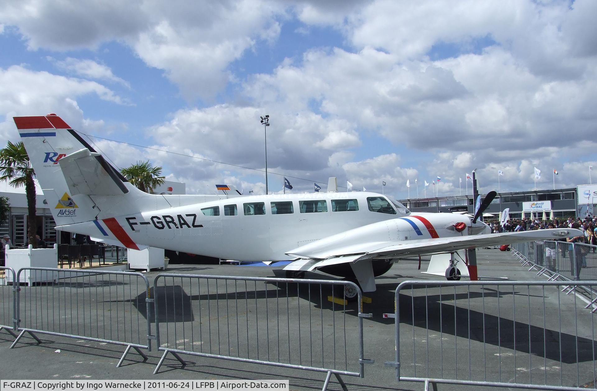 F-GRAZ, 1986 Reims F406 Vigilant C/N F406-0013, Reims / Cessna F406 Maritime Patrol Aircraft at the Aerosalon 2011, Paris