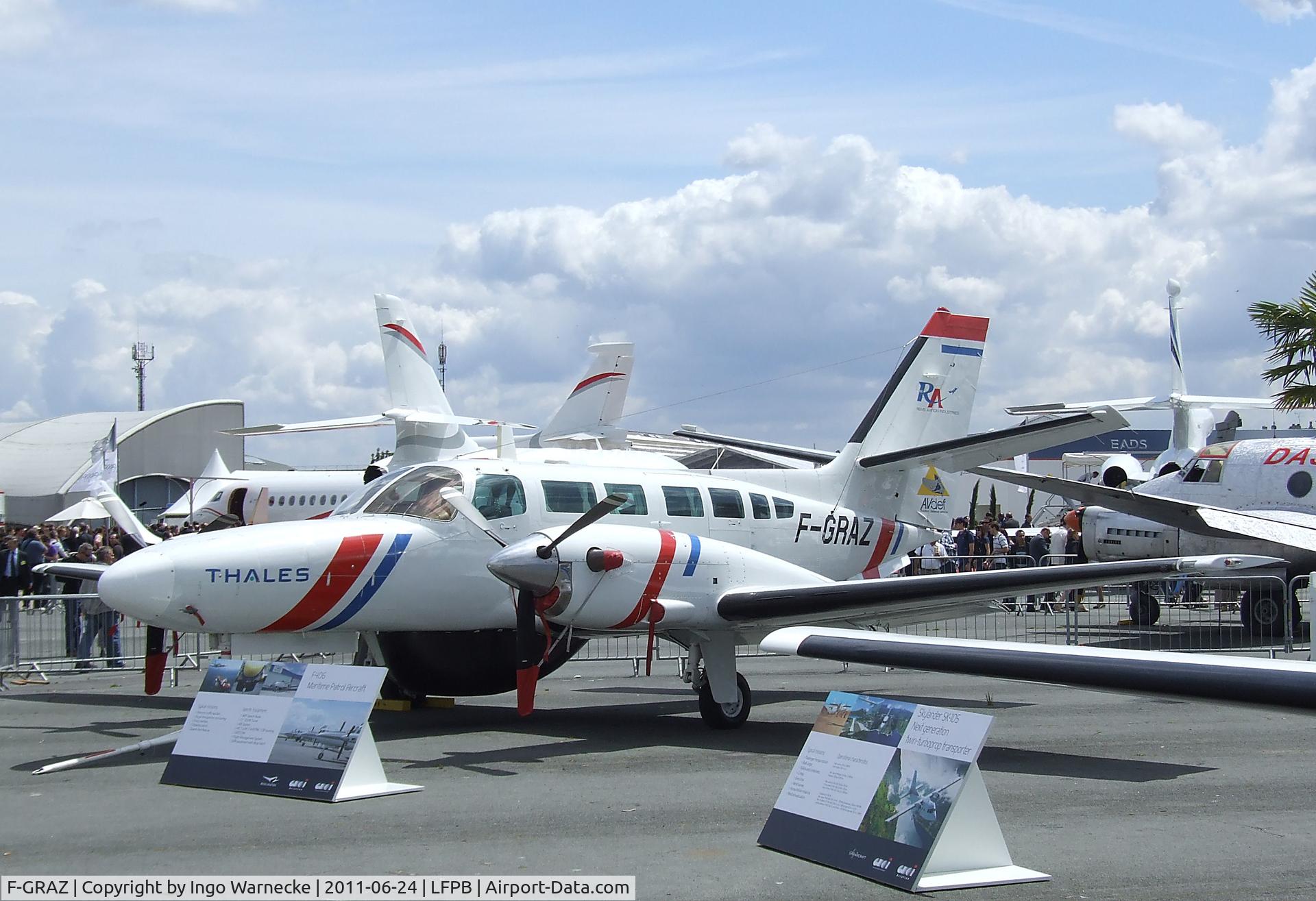 F-GRAZ, 1986 Reims F406 Vigilant C/N F406-0013, Reims / Cessna F406 Maritime Patrol Aircraft at the Aerosalon 2011, Paris