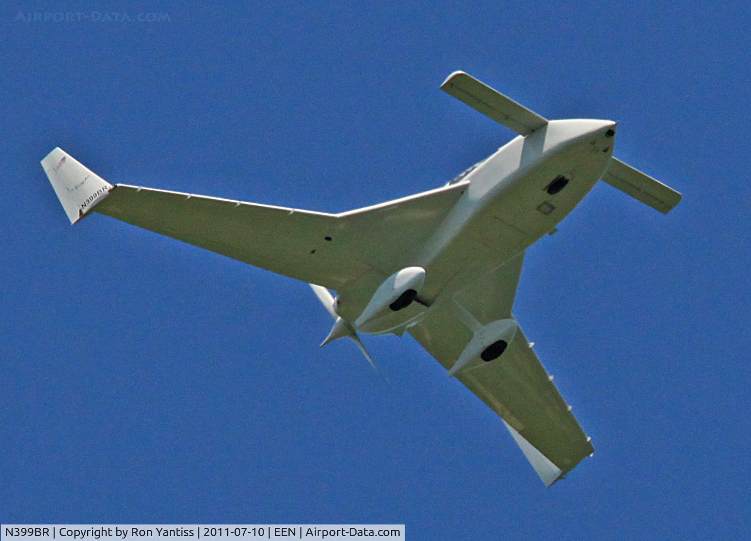 N399BR, 2000 Co-Z Cozy Mark III C/N 101, Departing Keene, NH