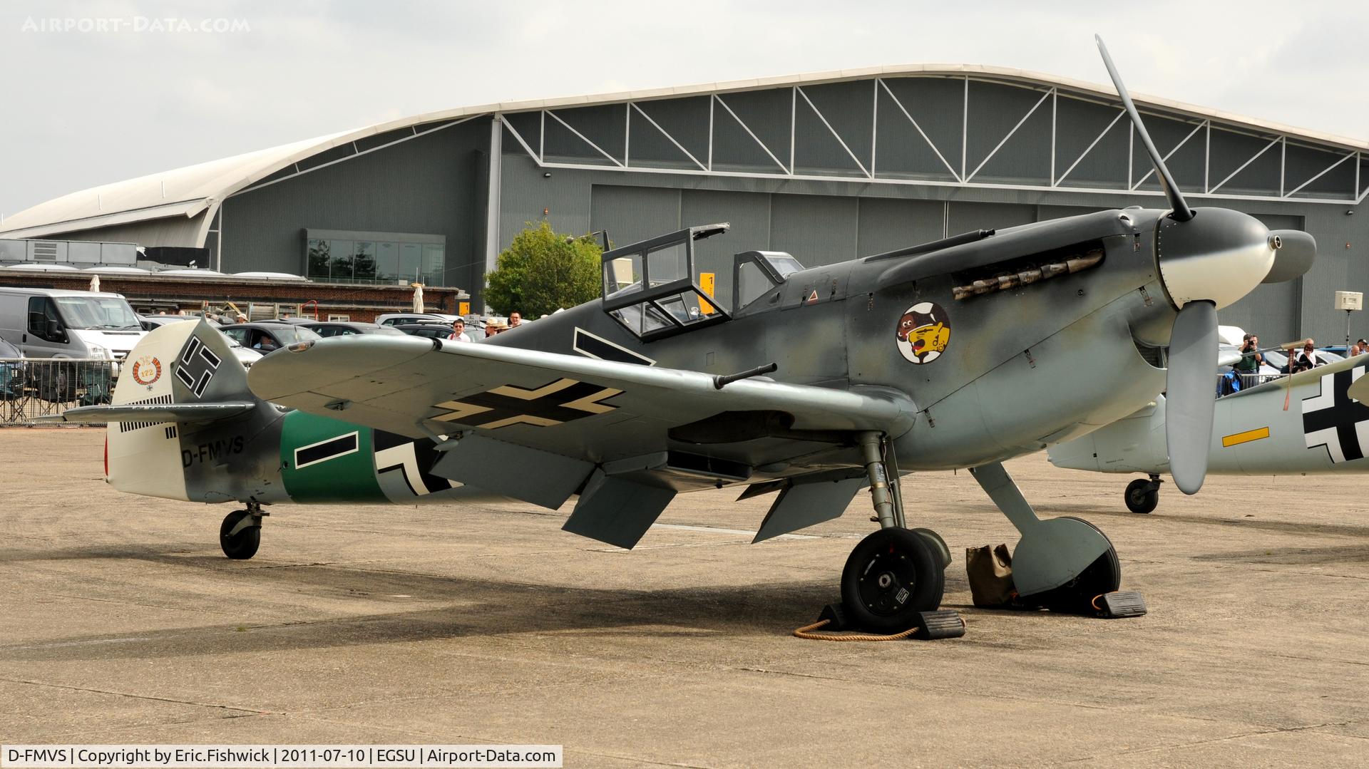 D-FMVS, Hispano HA-1112-M1L Buchon C/N 234, D-FMVS at another excellent Flying Legends Air Show (July 2011)