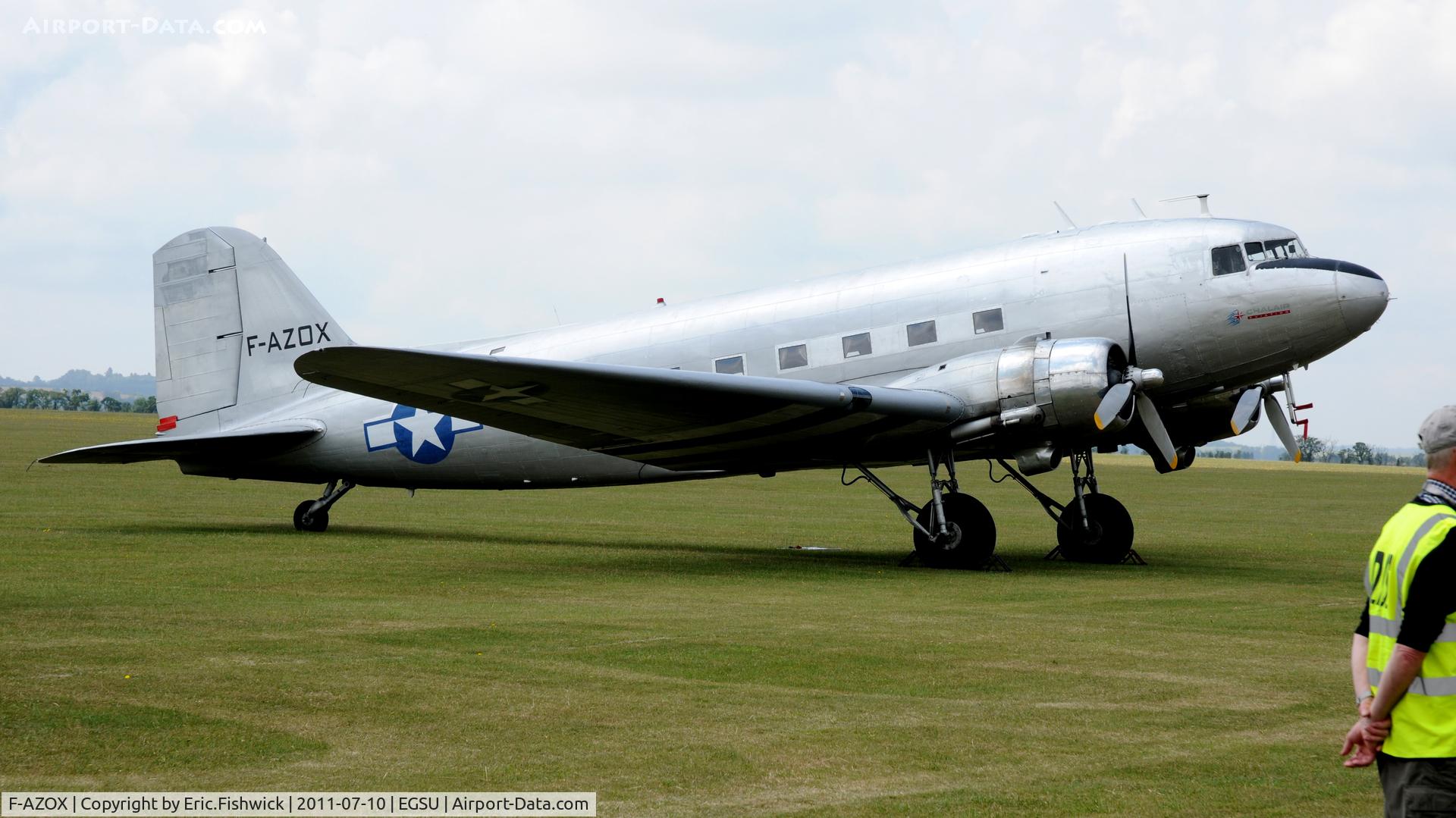 F-AZOX, 1945 Douglas DC-3C-S1C3G (C-47B-35-DK) C/N 16604, F-AZOX at another excellent Flying Legends Air Show (July 2011)