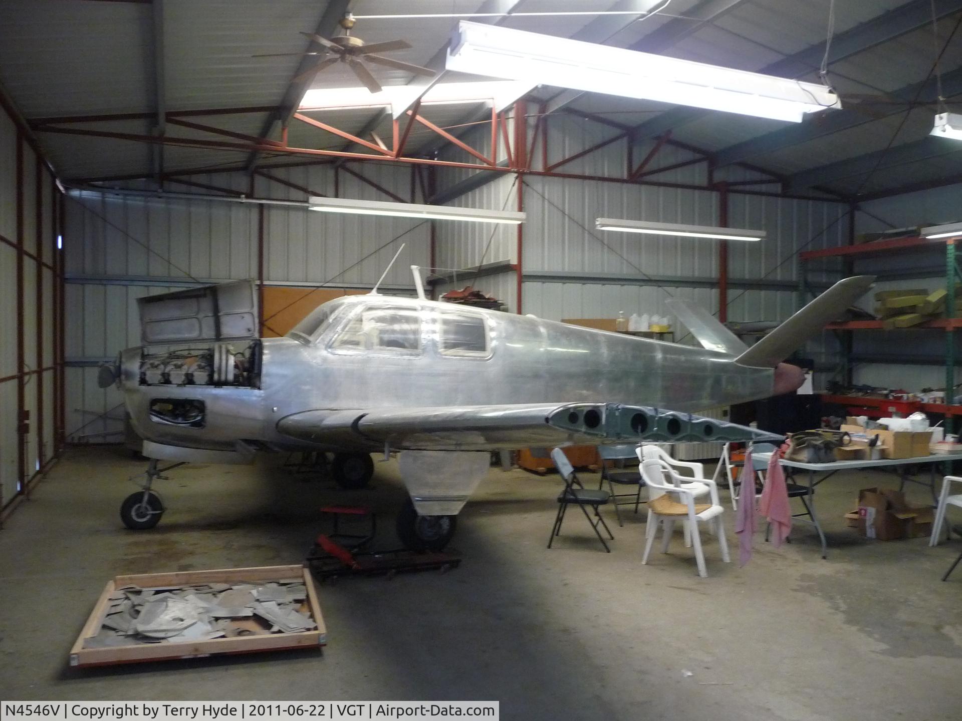 N4546V, 1948 Beech 35 Bonanza C/N D-1373, Undergoing full overhaul.
Photo taken in the owners hanger Randy.L.Thwing