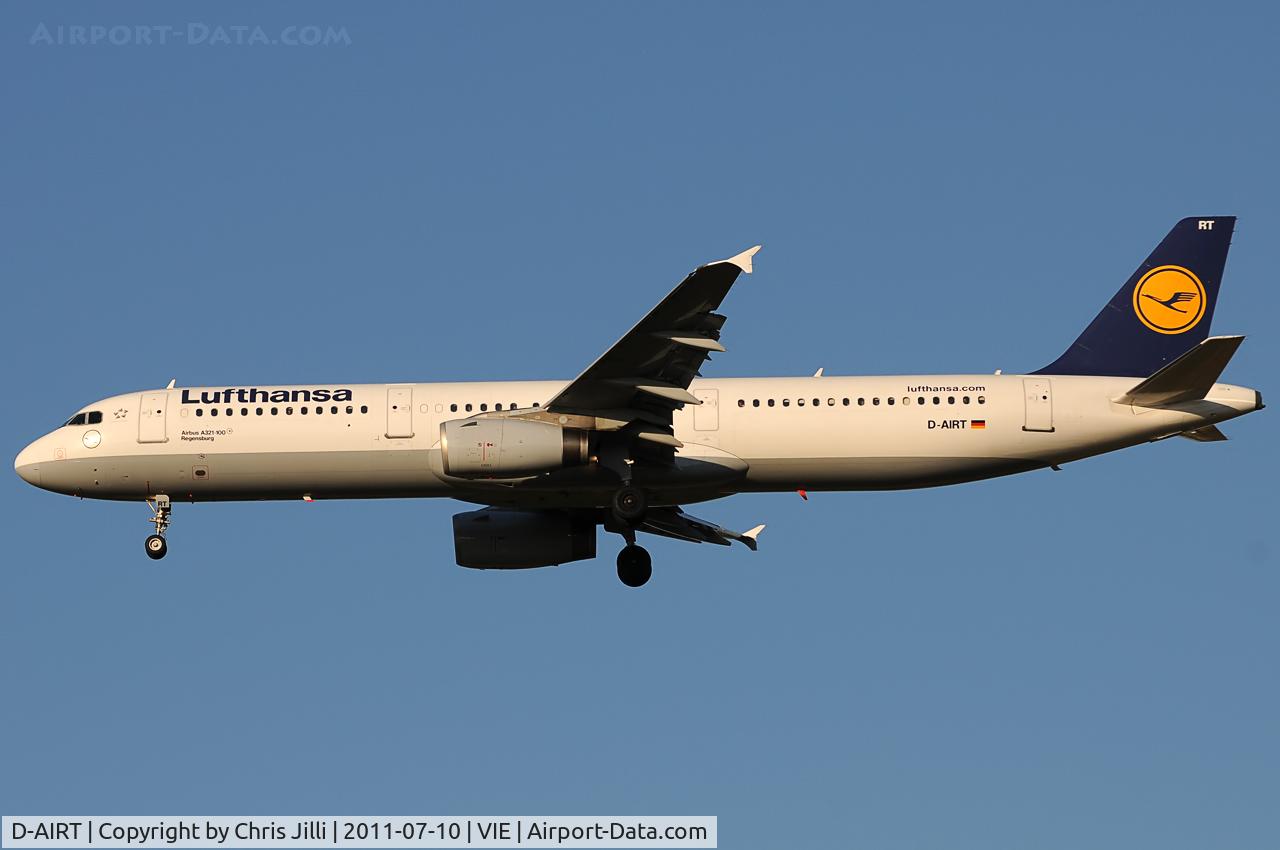 D-AIRT, 1997 Airbus A321-131 C/N 0652, Lufthansa