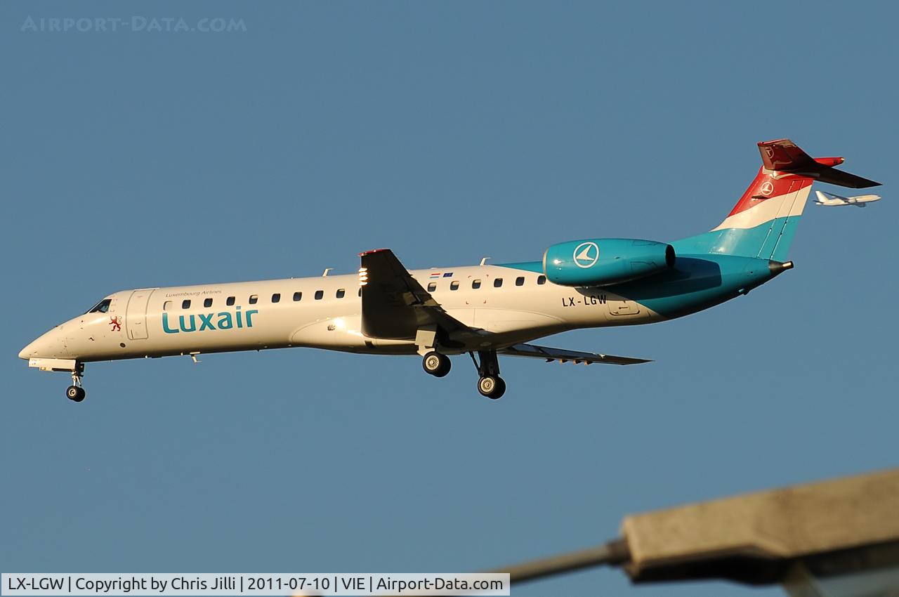 LX-LGW, 1999 Embraer EMB-145LU (ERJ-145LU) C/N 145135, Luxair
