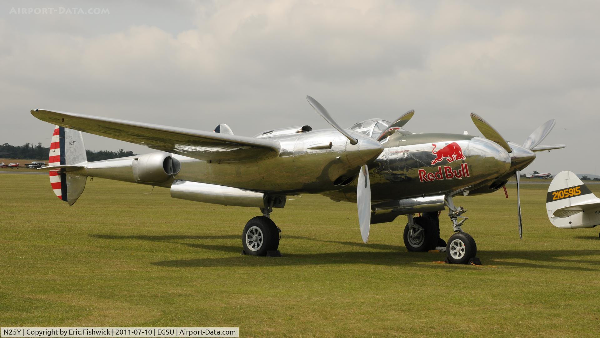N25Y, 1944 Lockheed P-38L-5LO Lightning C/N AF44-53254, 3. N25Y at another excellent Flying Legends Air Show (July 2011)