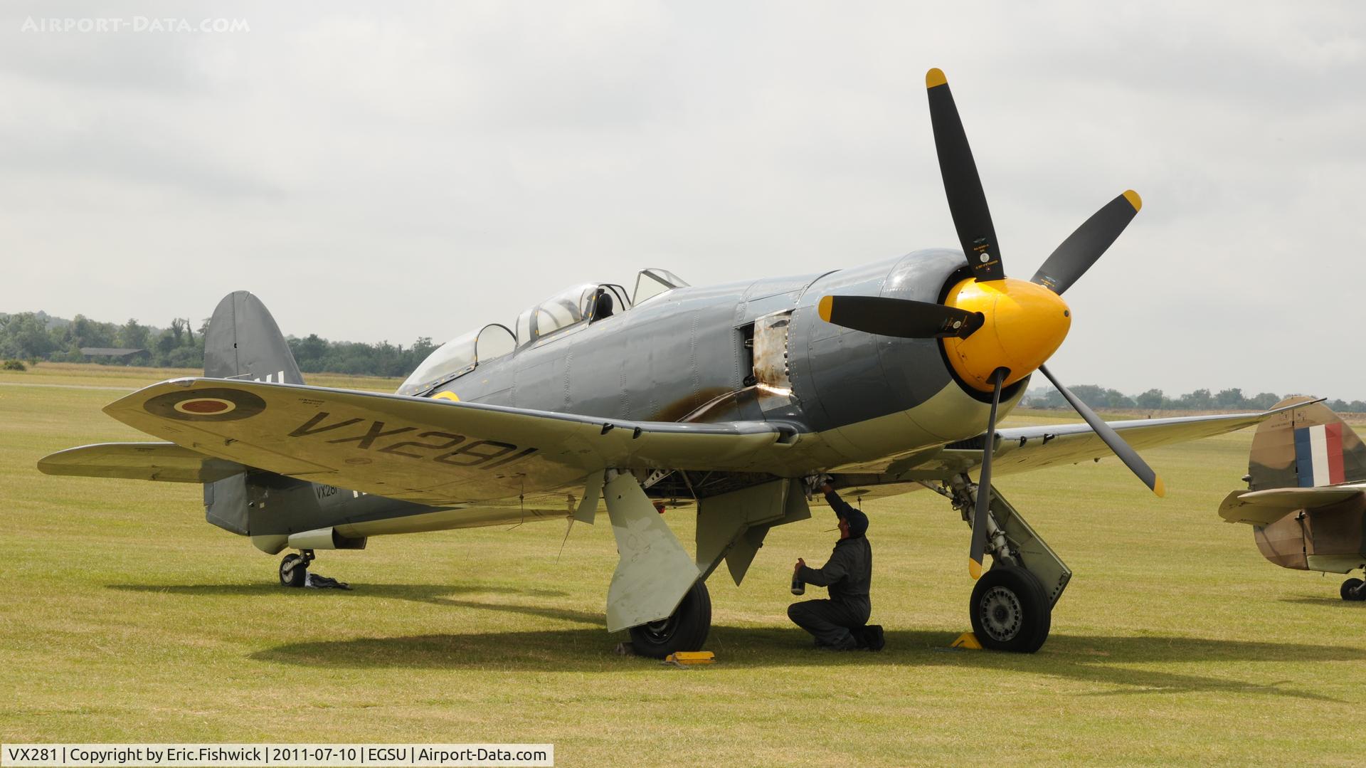VX281, 1949 Hawker Sea Fury T.20 C/N ES.3615, 3. VX281 at another excellent Flying Legends Air Show (July 2011)