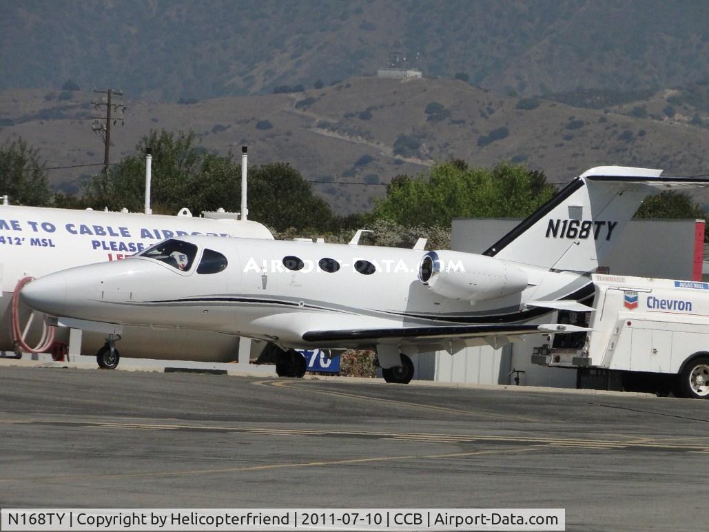 N168TY, 2010 Cessna 510 Citation Mustang Citation Mustang C/N 510-0297, Parked in the fueling area
