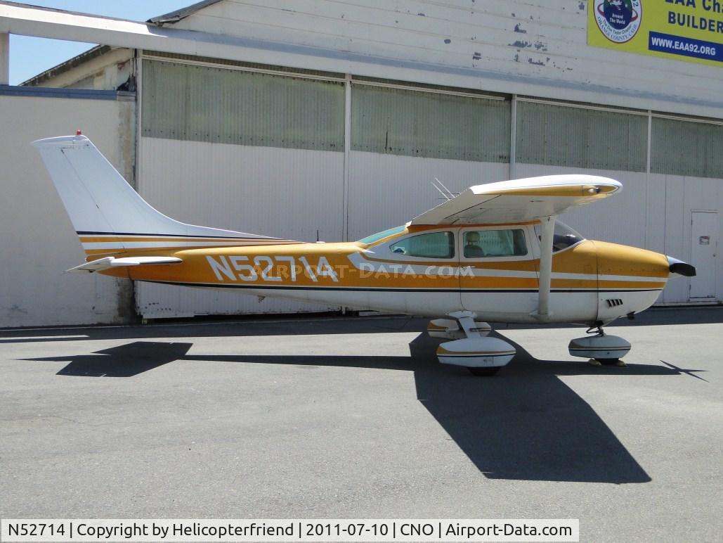 N52714, 1974 Cessna 182P Skylane C/N 18262791, Parked next to a hanger on the northside