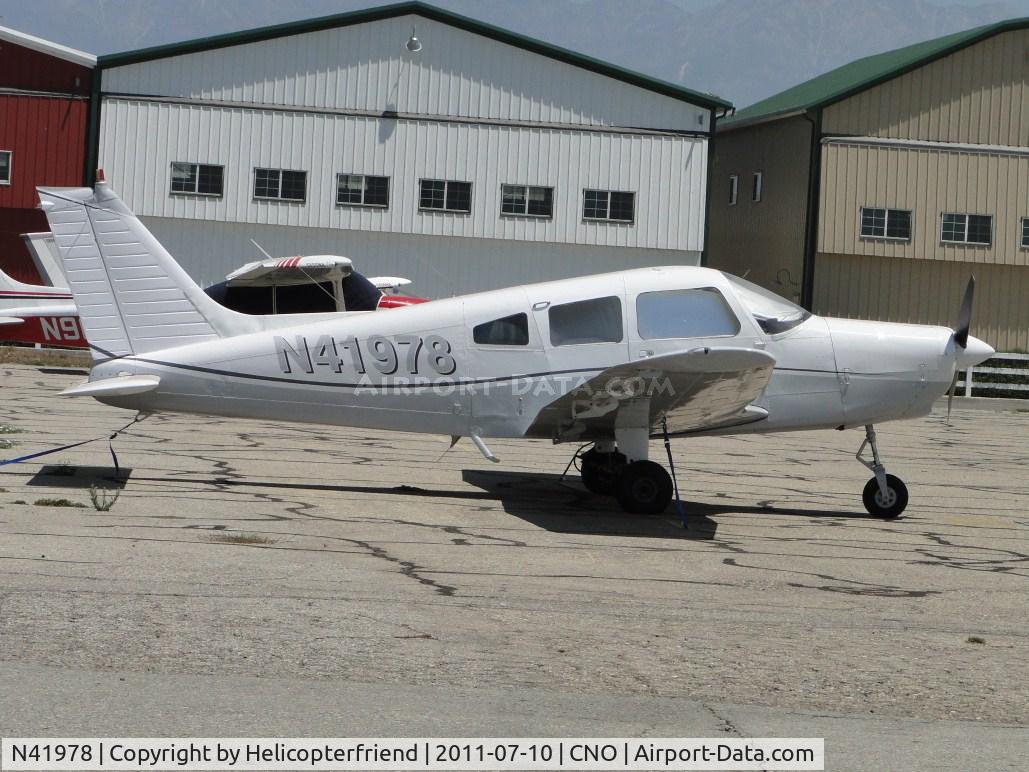 N41978, 1974 Piper PA-28-151 Warrior C/N 28-7415376, Parked in the area west of the tower