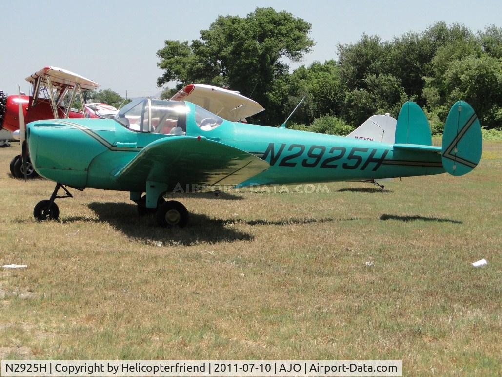 N2925H, 1946 Erco 415C Ercoupe C/N 3550, Parked on the grass on the southside