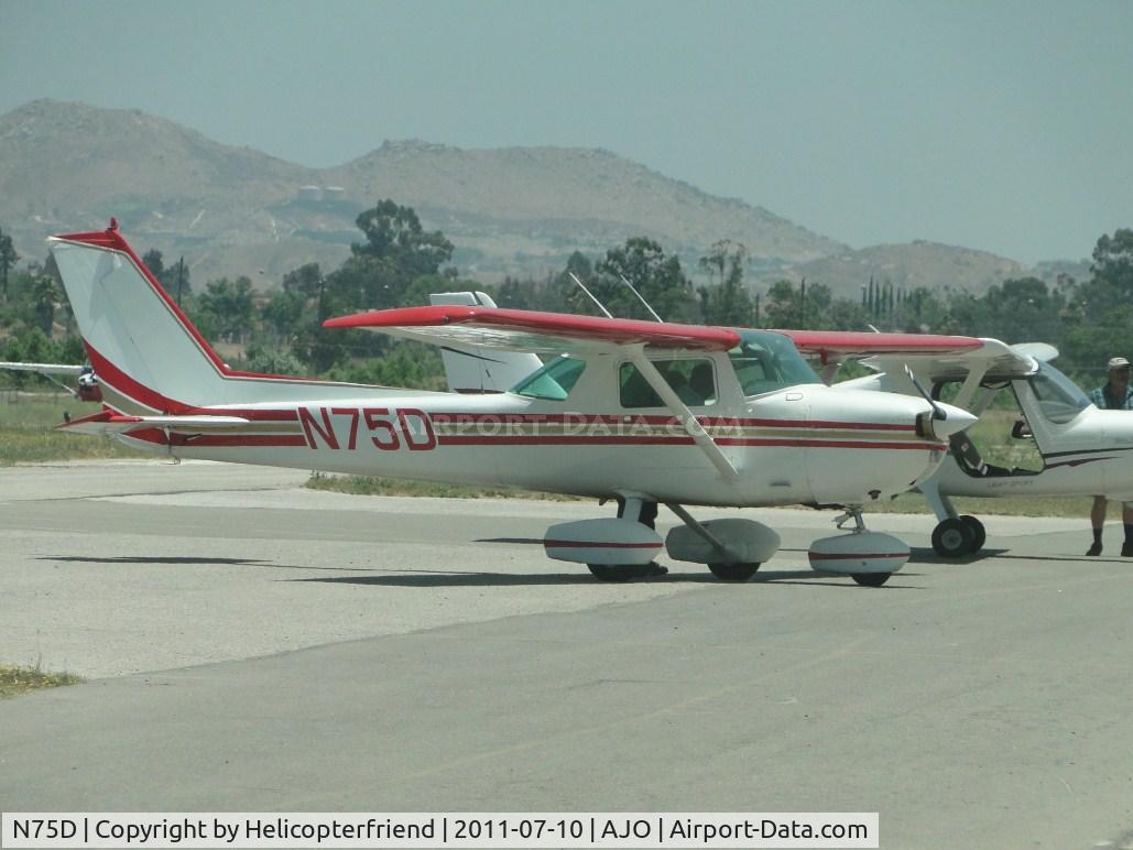 N75D, 1976 Cessna 150M C/N 15078673, Getting ready to be pushed back for start up procedures