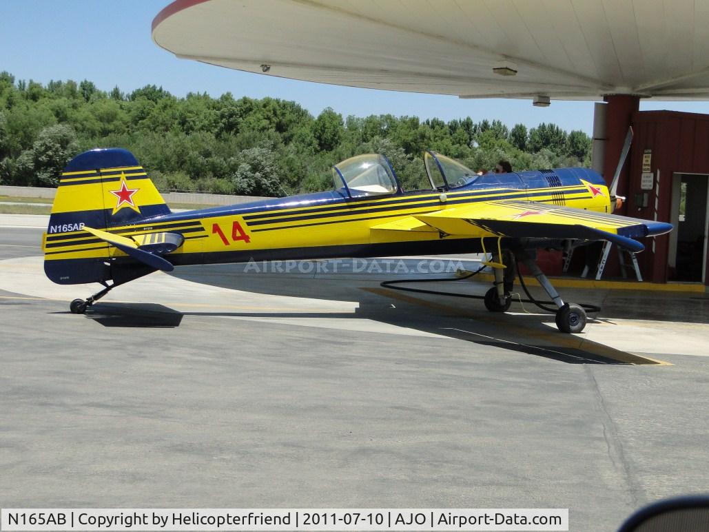 N165AB, Yakovlev Yak-55 C/N Not found  N165AB, Refueling before taking her back to the hanger