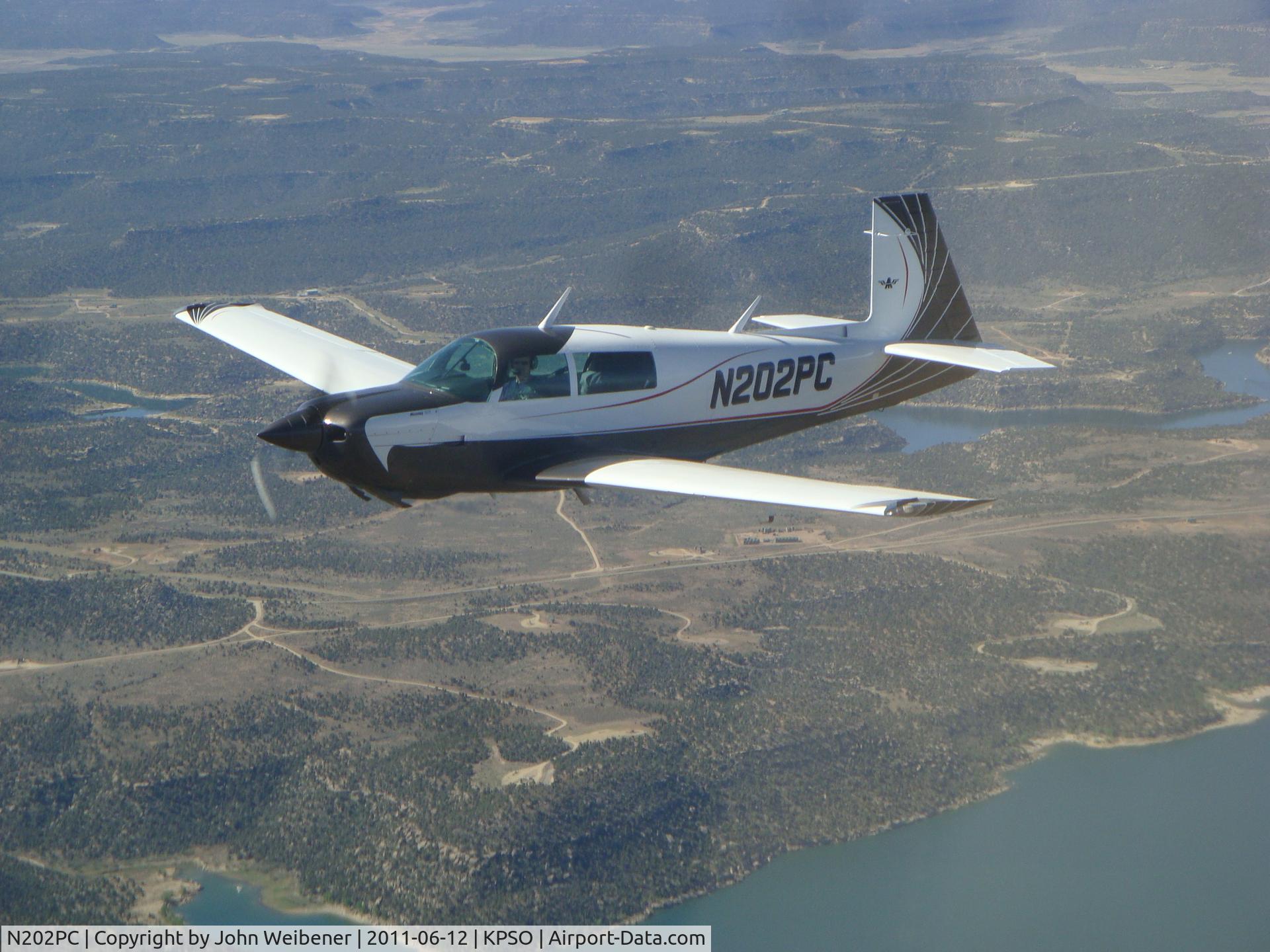 N202PC, 1981 Mooney M20J 201 C/N 24-1086, B2OSH Formation Flight Clinic