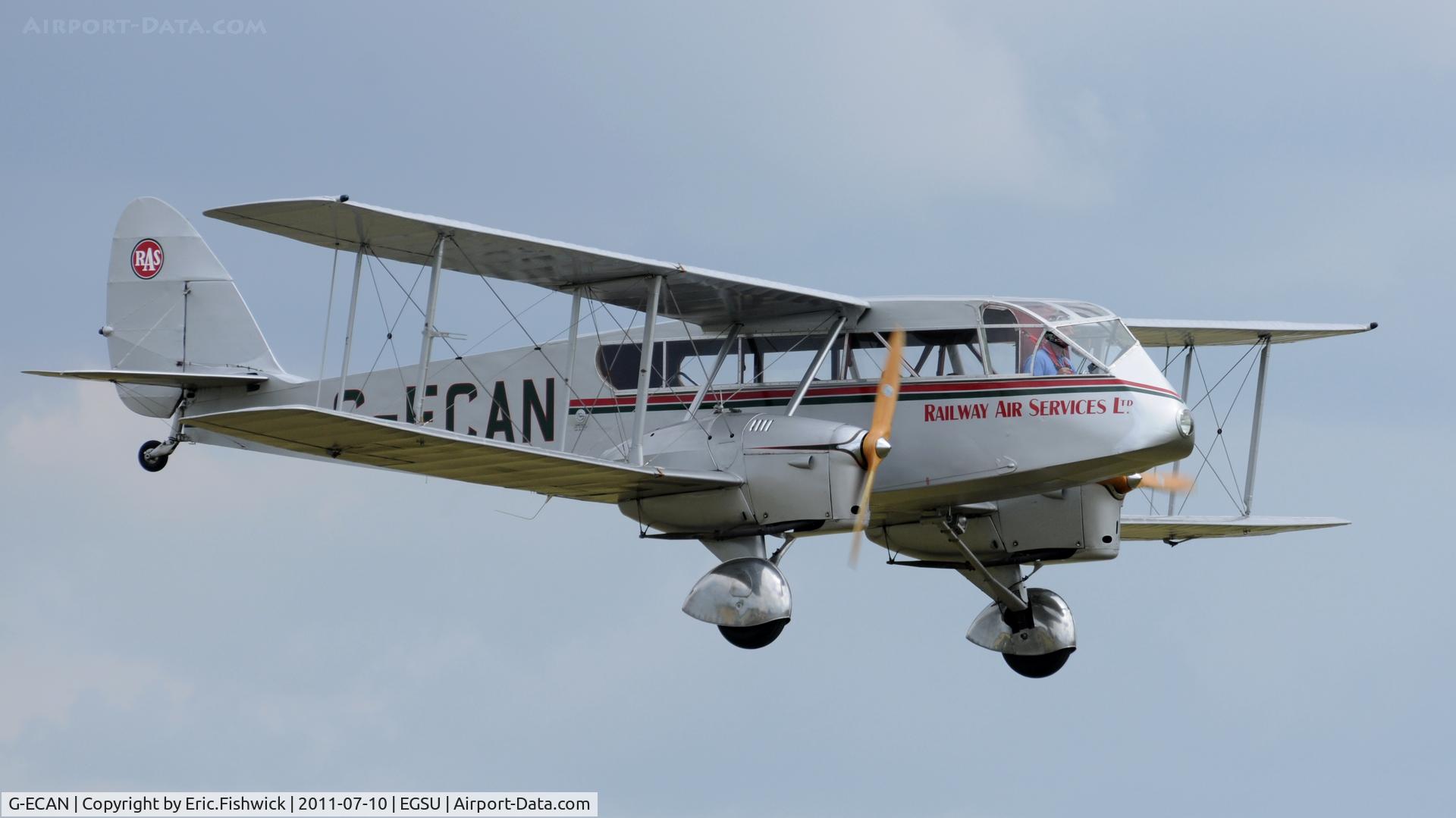 G-ECAN, 1943 De Havilland Australia DH-84 Dragon 3 C/N DHA2048, 43. G-ECAN at another excellent Flying Legends Air Show (July 2011)