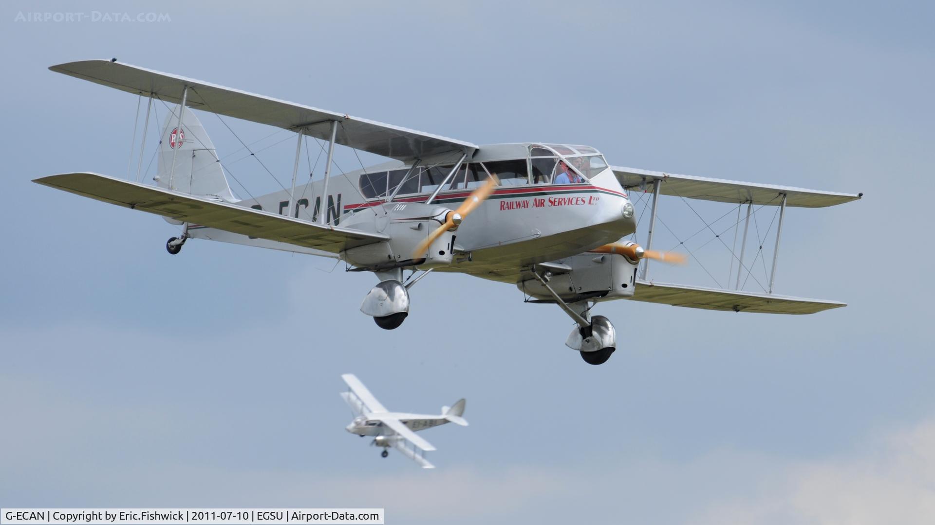 G-ECAN, 1943 De Havilland Australia DH-84 Dragon 3 C/N DHA2048, 5. G-ECAN at another excellent Flying Legends Air Show (July 2011)