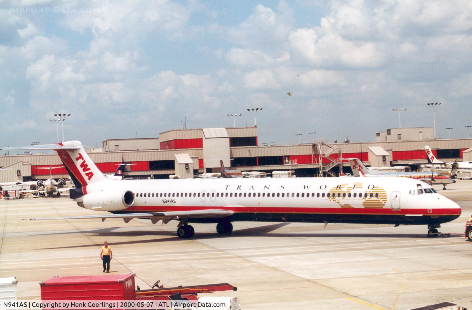 N941AS, 1989 McDonnell Douglas MD-82 (DC-9-82) C/N 49925, Trans World - TWA