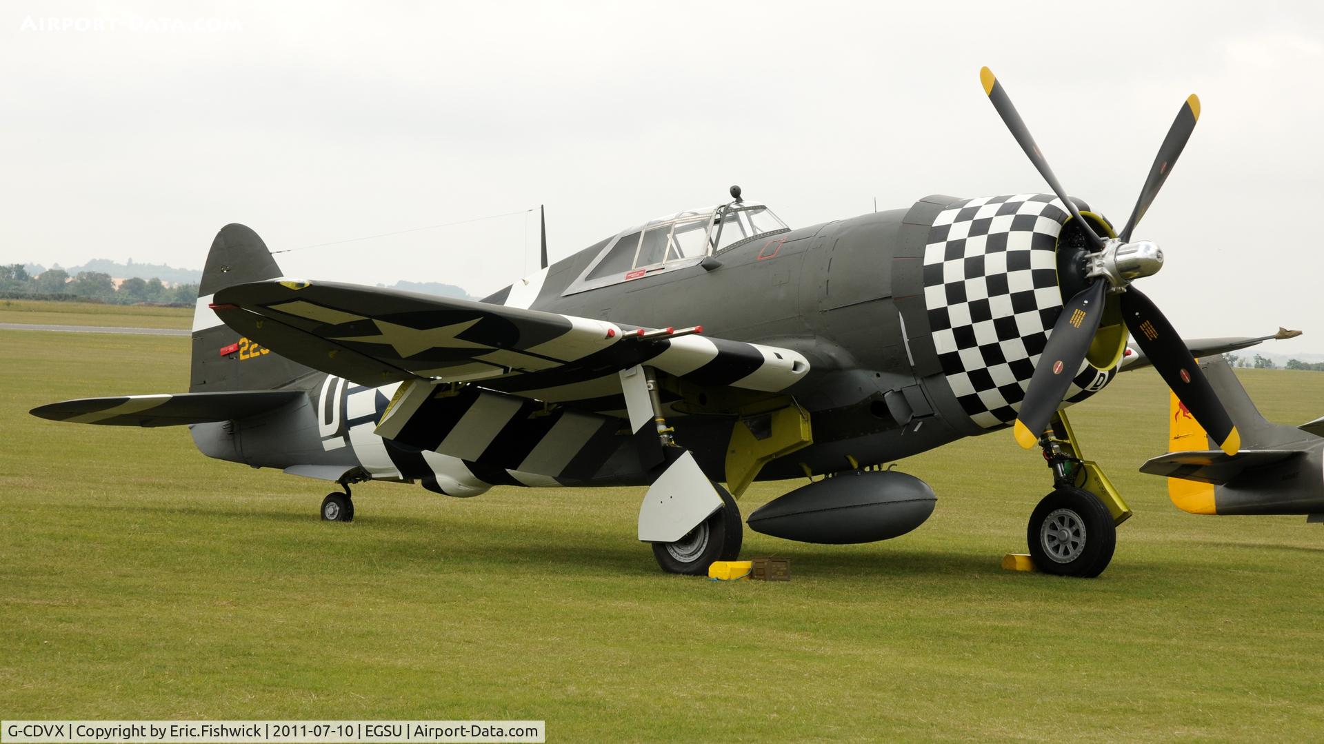 G-CDVX, 1942 Curtiss P-47G Thunderbolt C/N 21953, G-CDVX (225068) - (The Fighter Collection) at another excellent Flying Legends Air Show (July 2011)