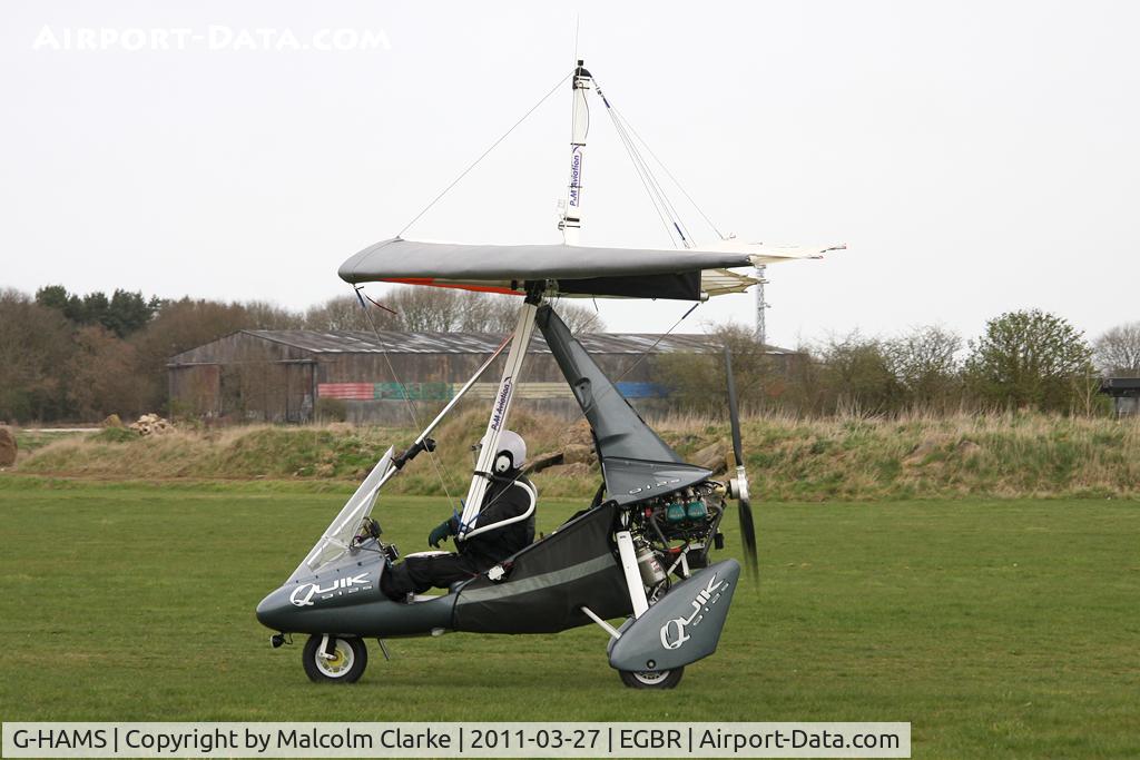 G-HAMS, 2006 P&M Aviation Pegasus Quik C/N 8224, P & M Pegasus Quik at Breighton Airfield in March 2001.