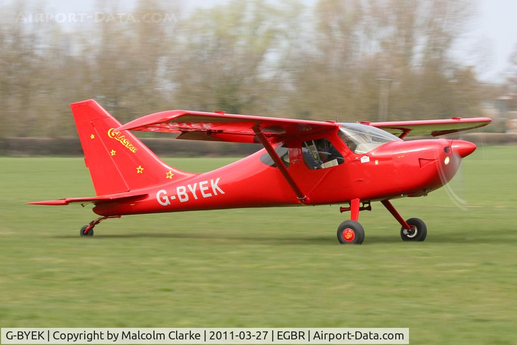 G-BYEK, 2000 Stoddard-Hamilton GlaStar GS-1 C/N PFA 295-13087, Stoddard-Hamilton GlaStar at Breighton Airfield in March 2011.