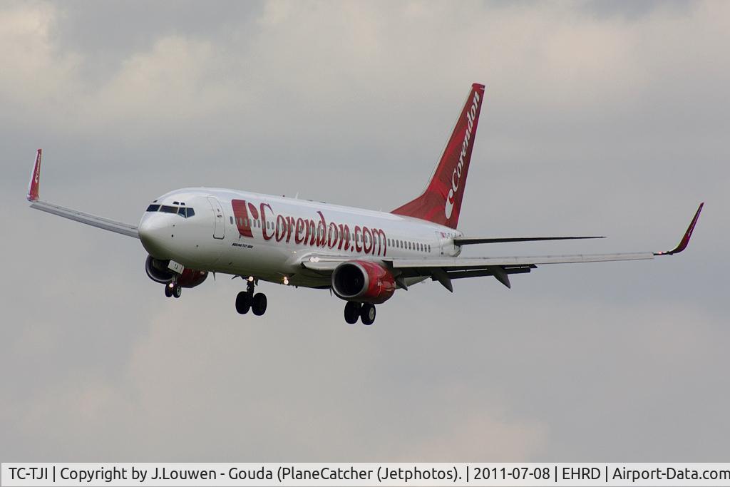 TC-TJI, 2002 Boeing 737-8S3 C/N 29246, Arrival at Rotterdam.