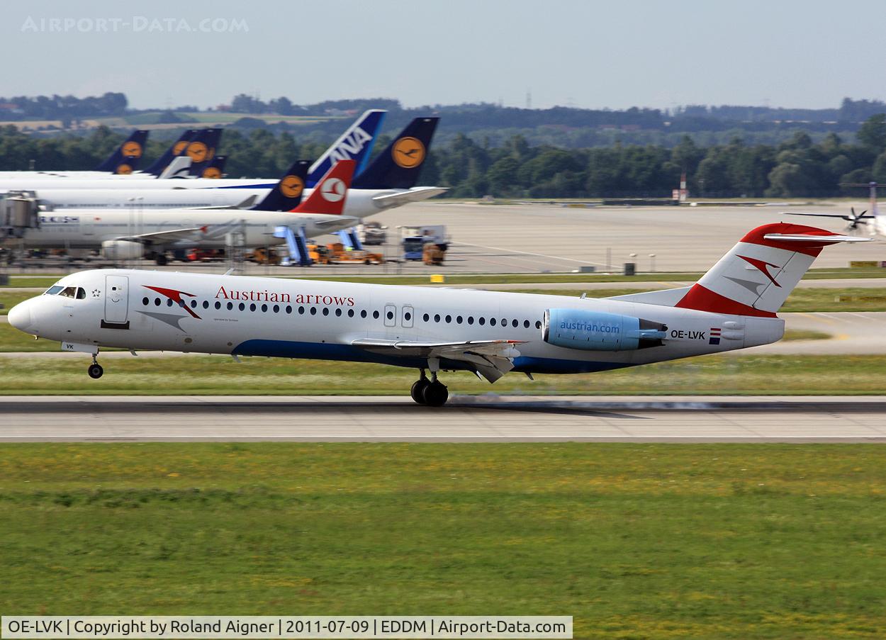 OE-LVK, 1992 Fokker 100 (F-28-0100) C/N 11397, ........