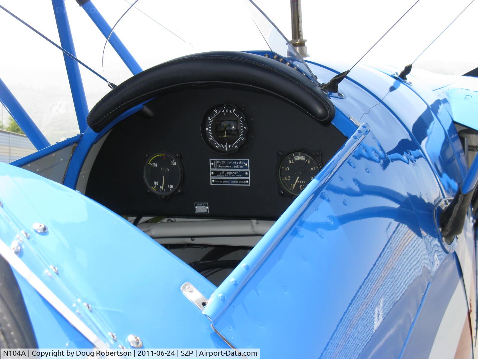 N104A, 1947 Aero C.104S Jungmann C/N 212, 1947 Bucker BU 1.131 JUNGMANN, Lycoming O&VO-360 180 Hp upgrade conversion, forward panel