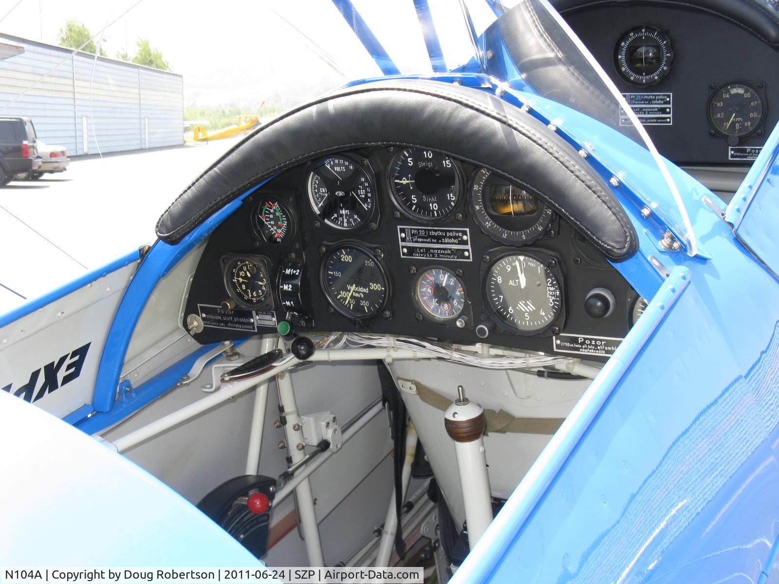 N104A, 1947 Aero C.104S Jungmann C/N 212, 1947 Bucker BU 1.131 JUNGMANN, Lycoming O&VO-360 180 Hp upgrade conversion, rear panel-solo flown from here