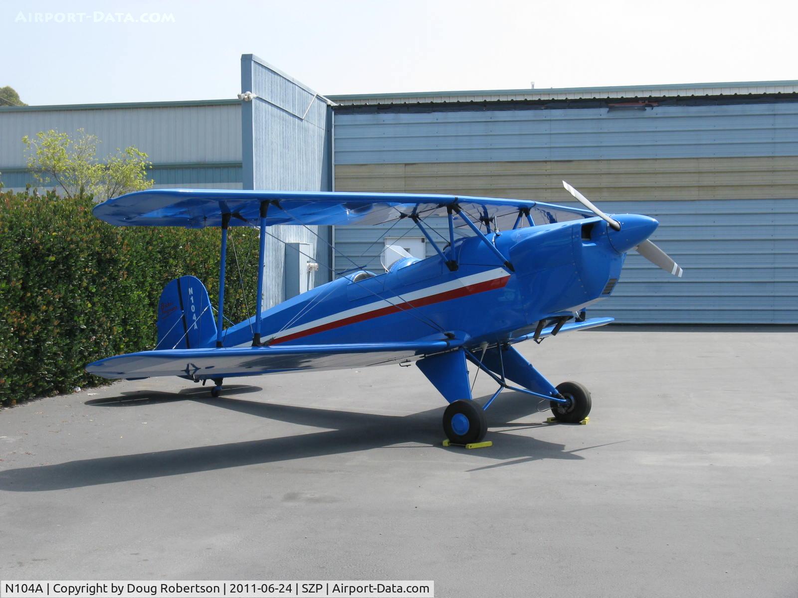 N104A, 1947 Aero C.104S Jungmann C/N 212, 1947 Bucker BU 1.131 JUNGMANN, Lycoming O-360 180 Hp upgrade conversion once owned by Bob Bowersox who commissioned this first Lycoming conversion, engine mount and cowl design by Joe Krybus-SZP's Bucker specialist A&P