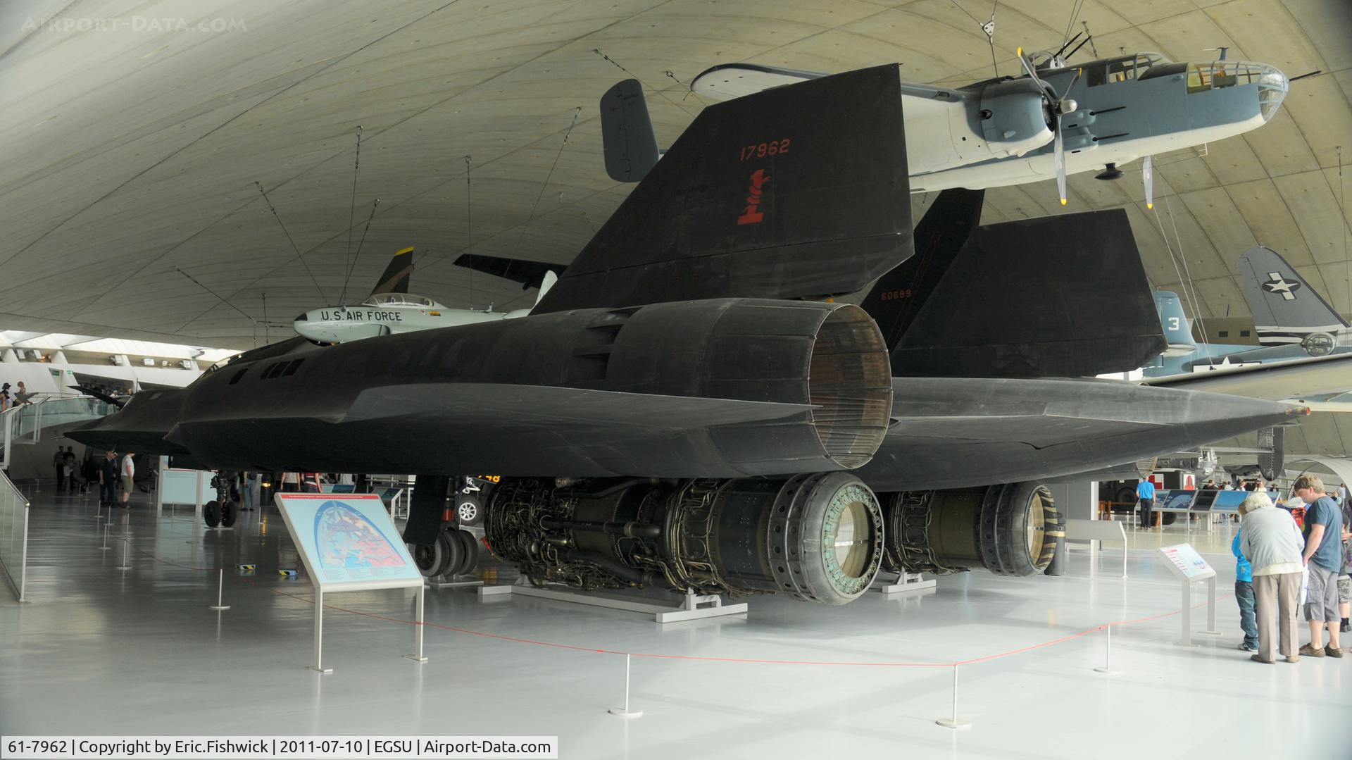61-7962, 1964 Lockheed SR-71A Blackbird C/N 2013, 61-7962 in the American Air Museum at The Imperial War Museum, Duxford