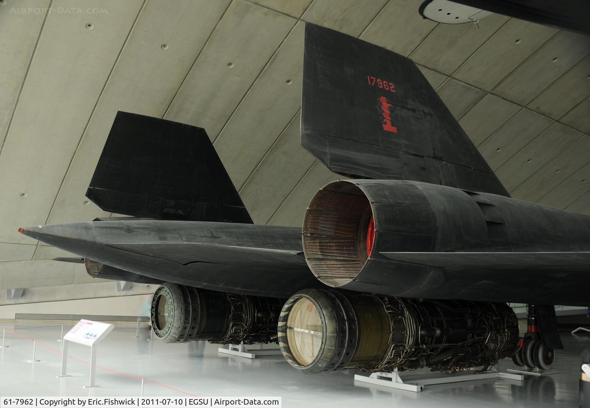 61-7962, 1964 Lockheed SR-71A Blackbird C/N 2013, 61-7962 in the American Air Museum at The Imperial War Museum, Duxford
