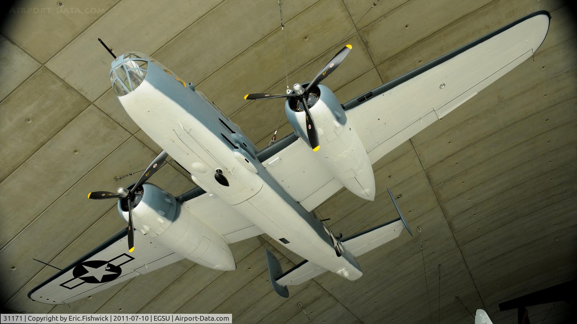 31171, 1944 North American B-25J Mitchell C/N 108-37246, 44-31171 B25-J Mitchell Bomber in the American Air Museum, at the Imperial War Museum, Duxford.