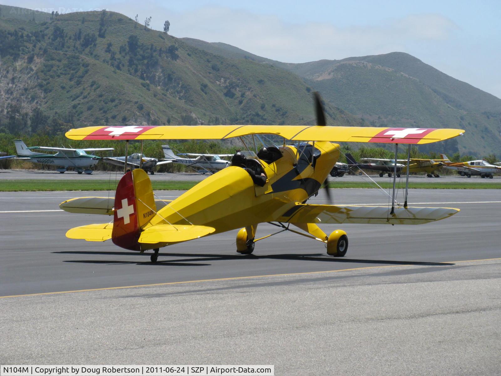 N104M, 2002 SSH T-131PA Jungmann C/N 157, 1992 Galpin Bucker JUNGMANN AERO Z 131, Lycoming IO-360 A&C 200 Hp conversion, taxi