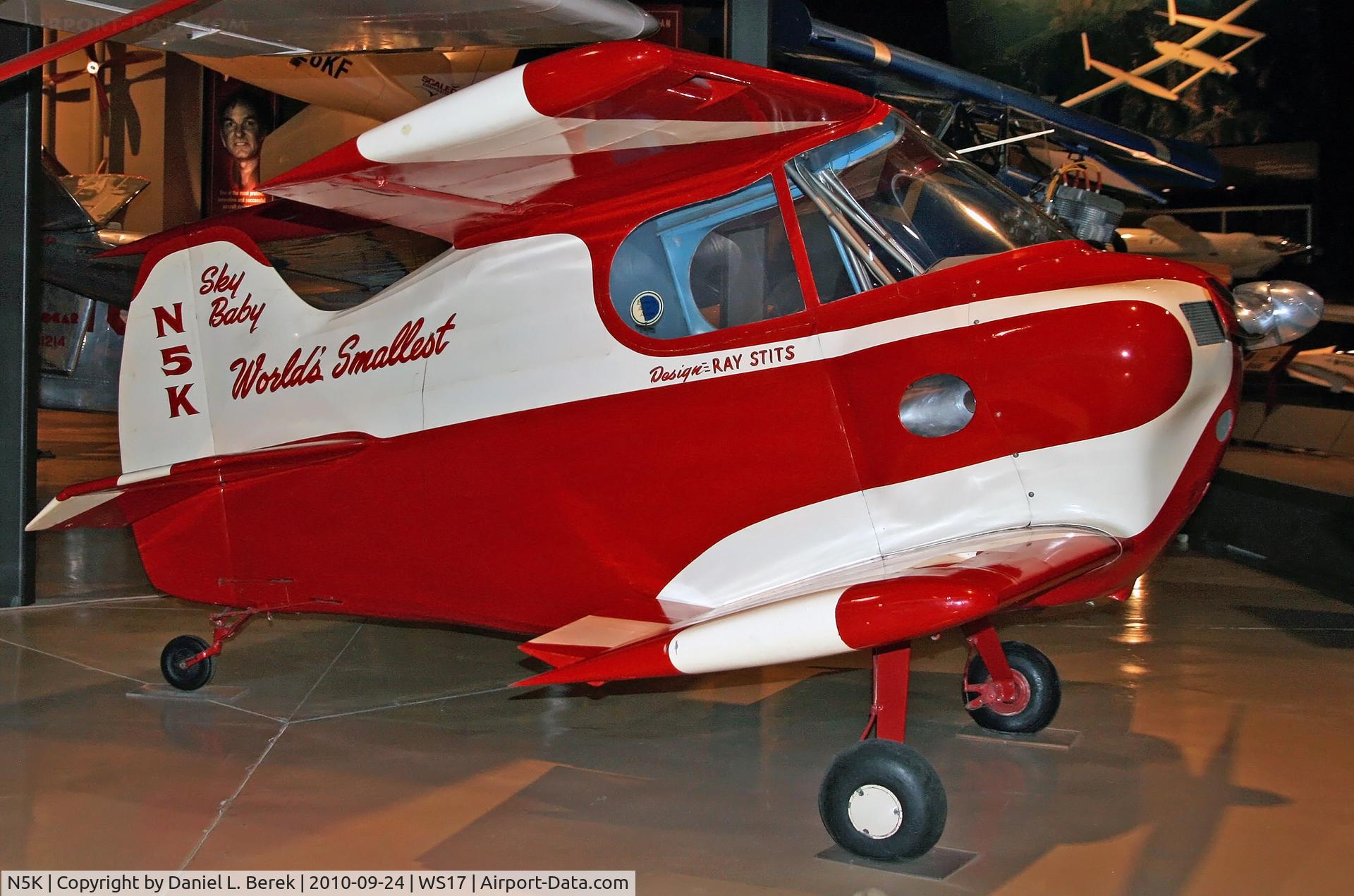 N5K, 1952 Stits SA-2 Sky Baby C/N 1, It was small, but it took a great deal of strengh and experience to fly it.